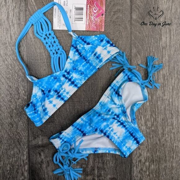 Kanu Surf Willow V-Neck Bikini Swimsuit Size 2T - Picture 3 of 4